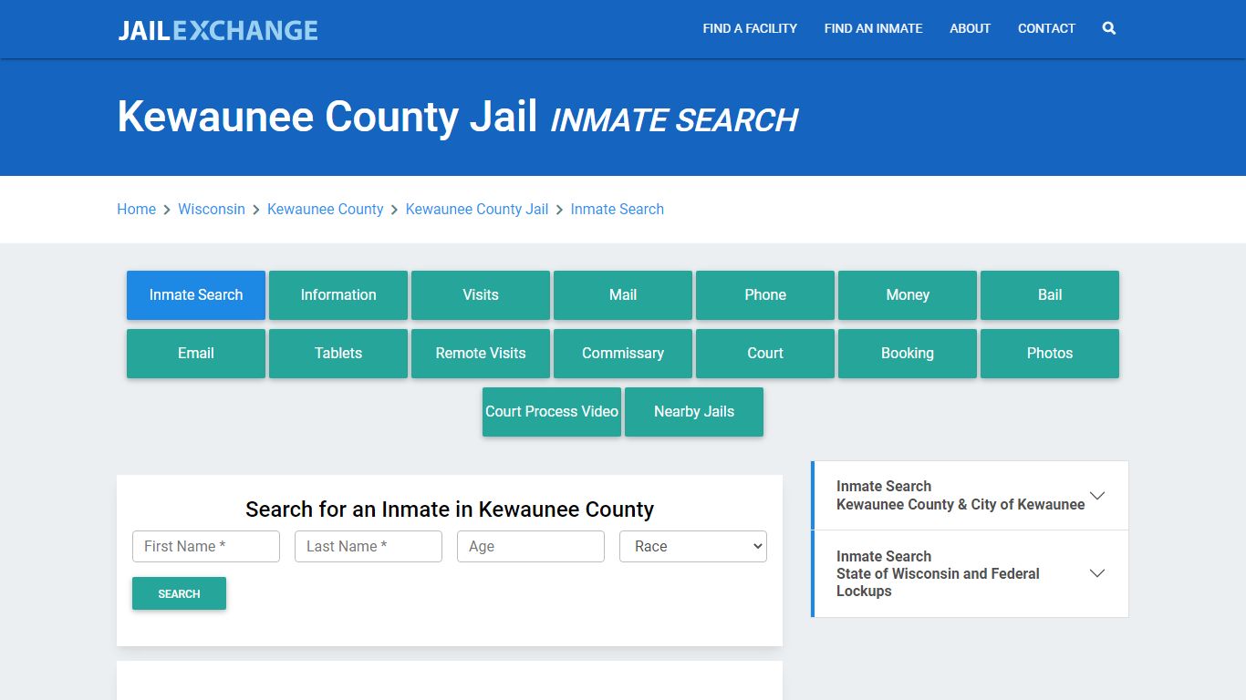 Kewaunee County Jail, WI Inmate Search: Roster & Mugshots