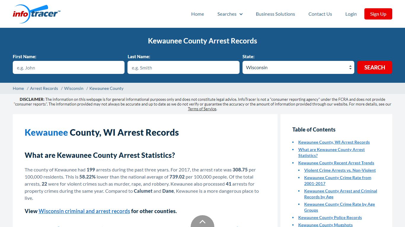 Kewaunee County, WI Arrests, Mugshots & Jail Records - InfoTracer